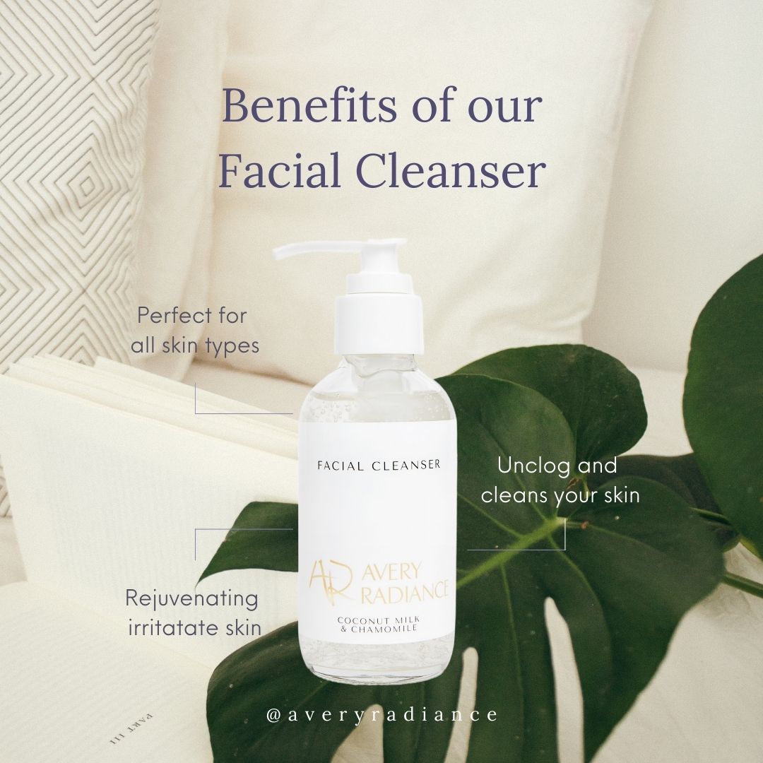 benefits of coconut milk and chamomile facial cleanser